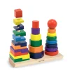 Educators Resource Melissa & Doug Geometric Stacker - Educational Toddler Toy with 25 Colorful Wooden Pieces* Blocks, Sorting & Stacking Toys