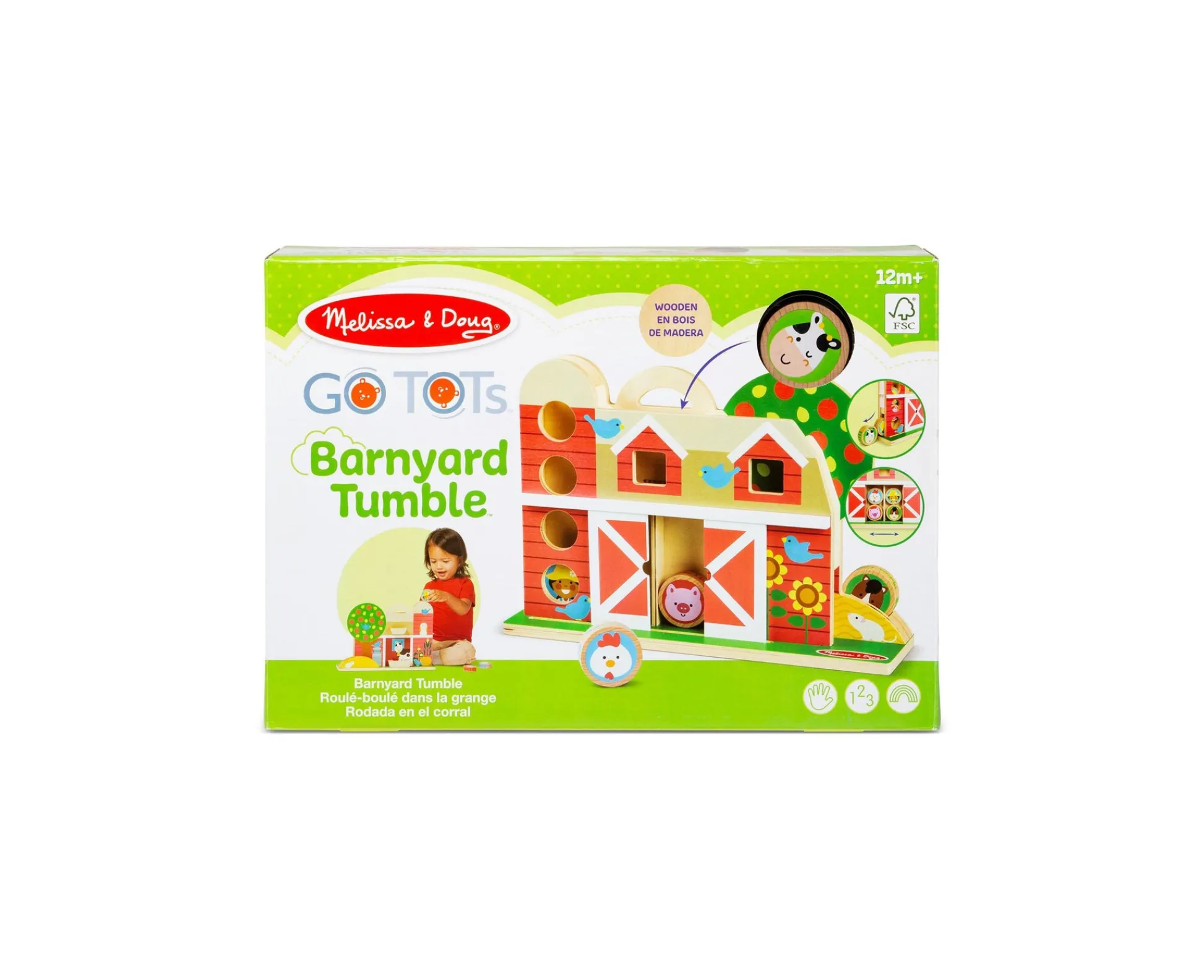 Educators Resource Melissa & Doug GO TOTs Barnyard Tumble – Interactive Farm Play Set* Preschool Vehicles|Preschool Education Toys & Activities