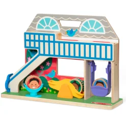 Educators Resource Melissa & Doug GO TOTs Schoolyard Tumble ‚Äì Interactive Wooden Play Set* Preschool Figures & Playsets|Preschool Education Toys & Activities