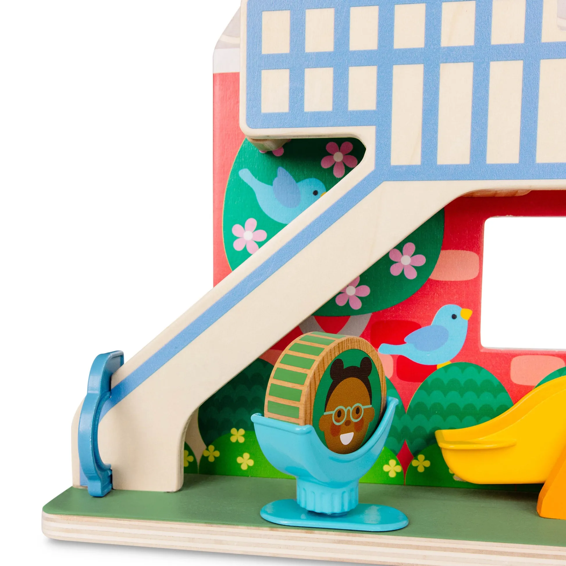 Educators Resource Melissa & Doug GO TOTs Schoolyard Tumble – Interactive Wooden Play Set* Preschool Figures & Playsets|Preschool Education Toys & Activities