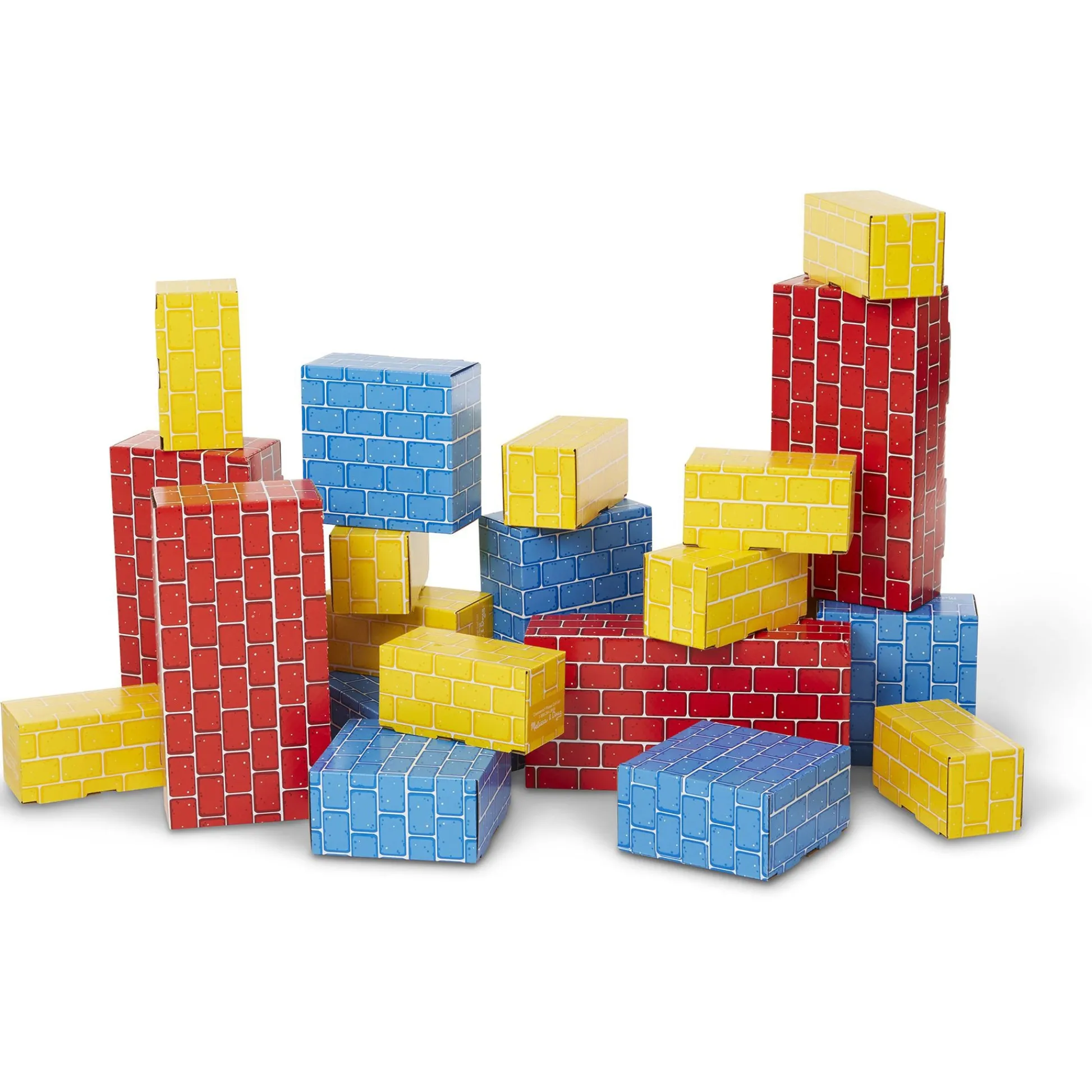 Educators Resource Melissa & Doug Jumbo Cardboard Building Blocks, 24-Piece Colorful Set* Wood & Jumbo Blocks