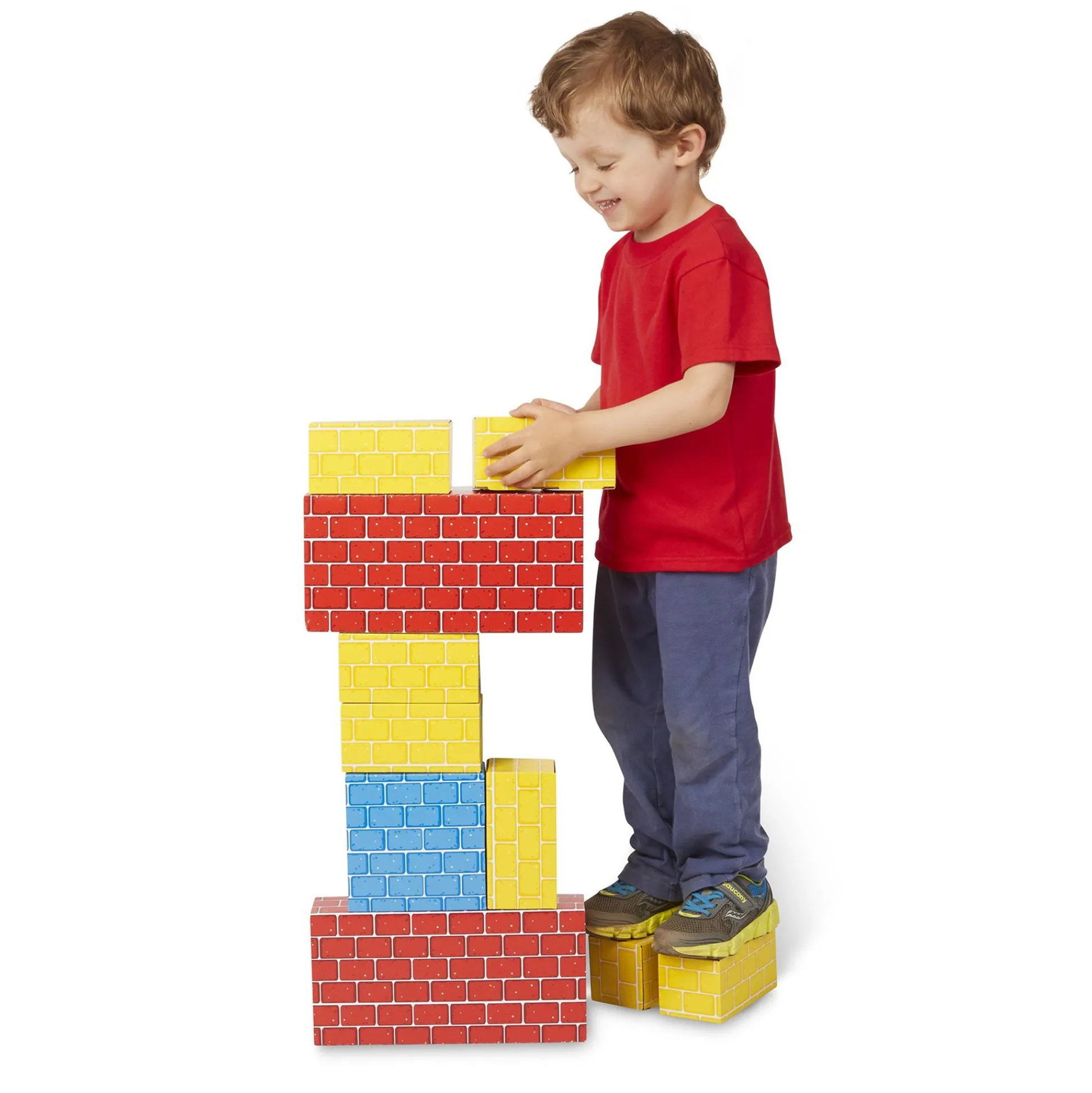 Educators Resource Melissa & Doug Jumbo Cardboard Building Blocks, 24-Piece Colorful Set* Wood & Jumbo Blocks