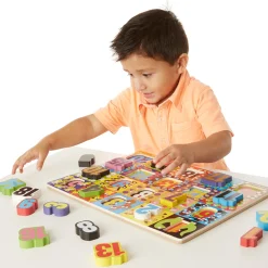 Educators Resource Melissa & Doug Jumbo Numbers Wooden Chunky Puzzle - 20 pc* Puzzles|Preschool Education Toys & Activities