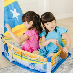 Educators Resource Melissa & Doug Let's Explore Sailboat Play Set - Interactive Pretend Play* Tents, Tunnels & Playhouses|Dress Up