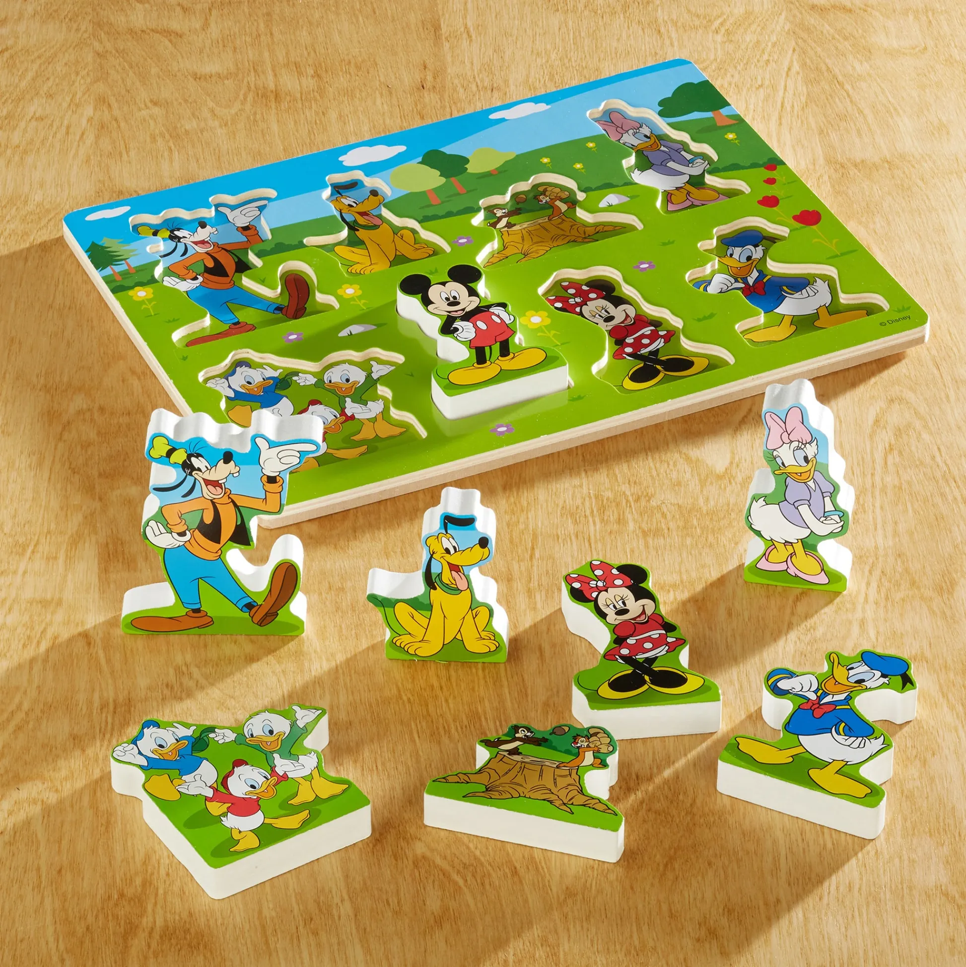 Educators Resource Melissa & Doug Mickey Mouse 8-Piece Wooden Chunky Puzzle* Puzzles