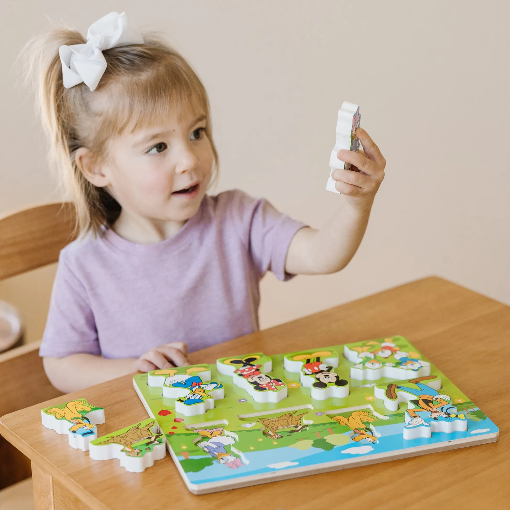Educators Resource Melissa & Doug Mickey Mouse 8-Piece Wooden Chunky Puzzle* Puzzles