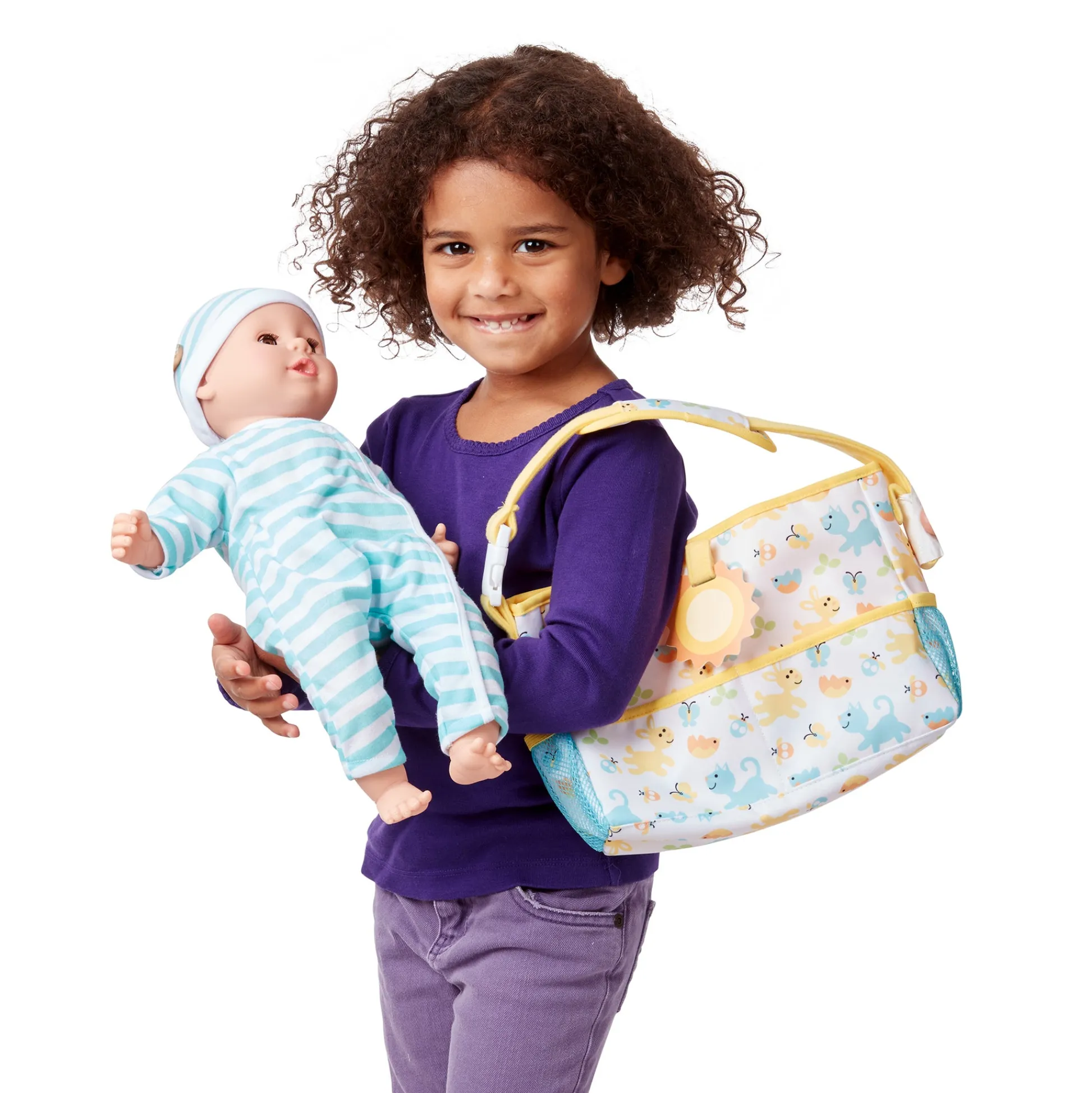 Educators Resource Melissa & Doug Mine to Love Diaper Bag Doll Travel Playset* Social & Emotional Skills|Stuffed Animals & Plush Toys