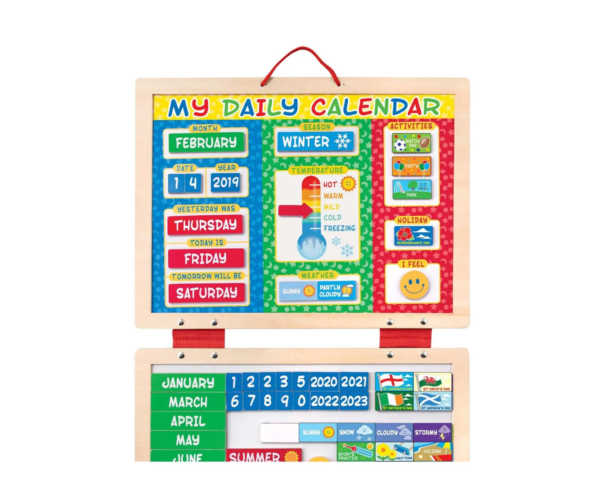 Educators Resource Melissa & Doug My First Daily Magnetic Calendar - Educational Toy for Kids* Social & Emotional Skills|Preschool Education Toys & Activities