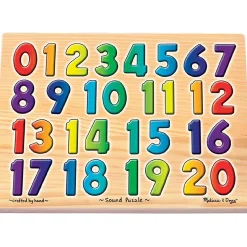 Educators Resource Melissa & Doug Numbers Sound Puzzle - Interactive Counting Toy - 21 Pieces* Puzzles|Preschool Education Toys & Activities