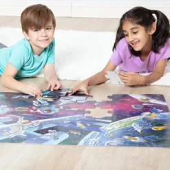 Educators Resource Melissa & Doug Outer Space 48 pc Glow-in-the-Dark Floor Puzzle* Puzzles