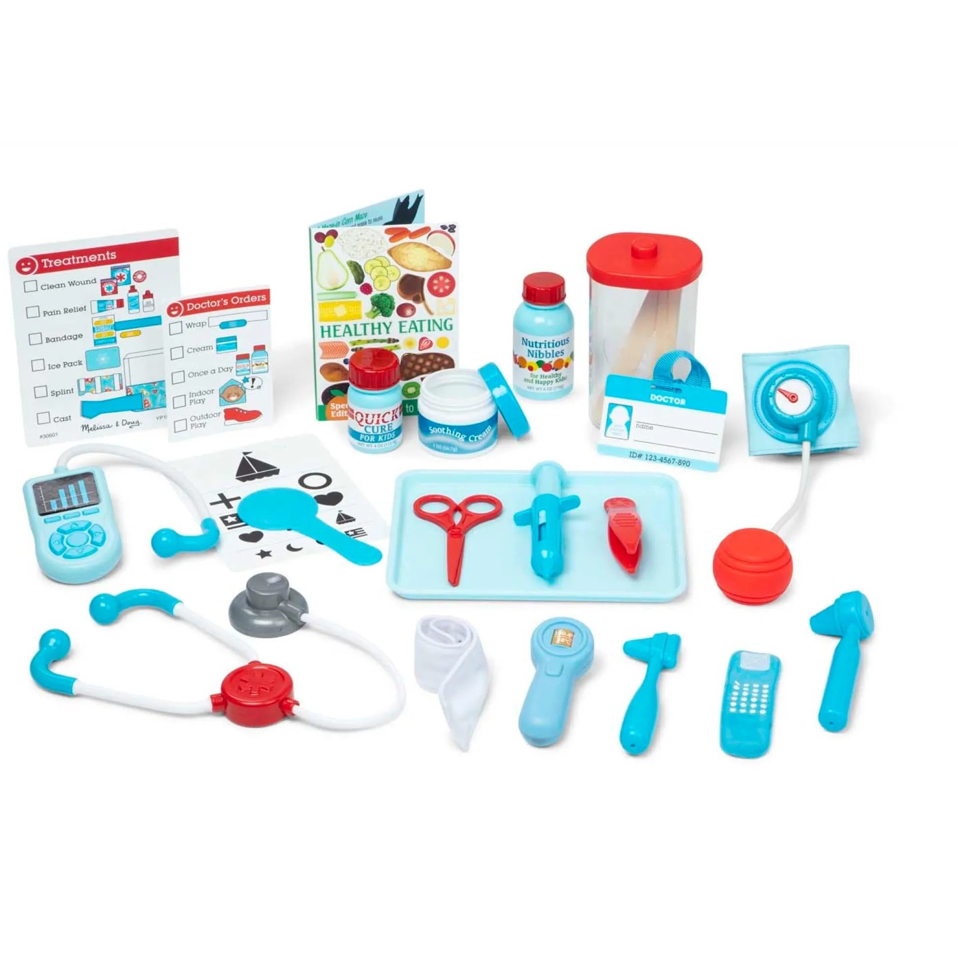 Educators Resource Melissa & Doug 25-Piece Get Well Doctor's Kit Play Set* Tools & Workshops|Dress Up