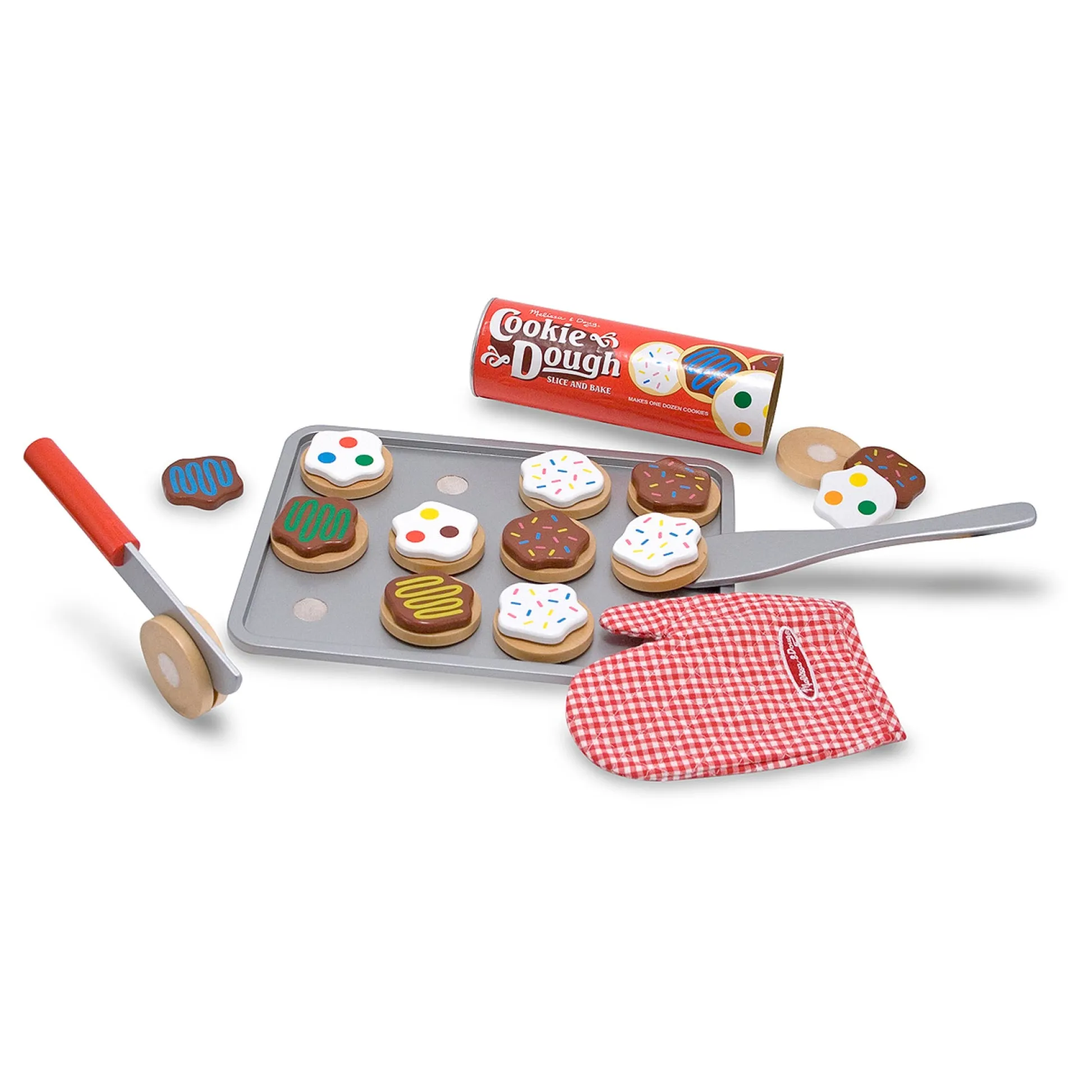 Educators Resource Melissa & Doug 12-Piece Slice and Bake Cookie Play Set* Kitchens & Play Food|Dress Up