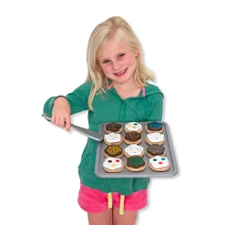 Educators Resource Melissa & Doug 12-Piece Slice and Bake Cookie Play Set* Kitchens & Play Food|Dress Up