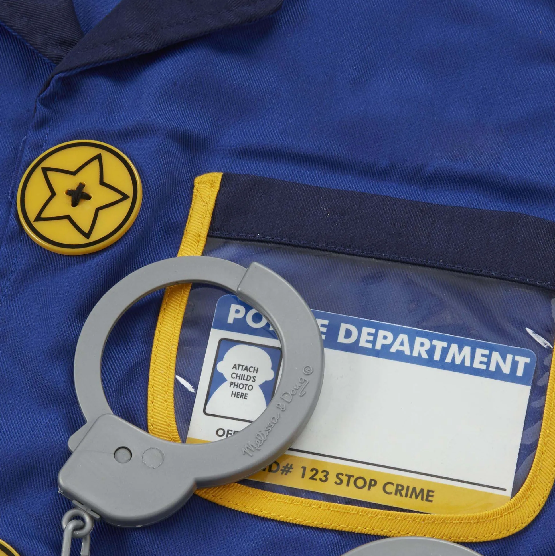 Educators Resource Melissa & Doug Police Officer Role Play Costume Set - Ages 3-6* Dress Up & Accessories|Dress Up