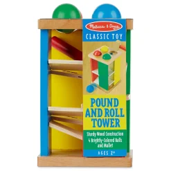 Educators Resource Melissa & Doug Pound and Roll Tower - Colorful Wooden Hammering Toy* Preschool Education Toys & Activities|Preschool Building Sets & Blocks
