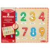Educators Resource Melissa & Doug See-Inside Numbers Wooden Peg Puzzle - 10 pc* Preschool Education Toys & Activities|Puzzles