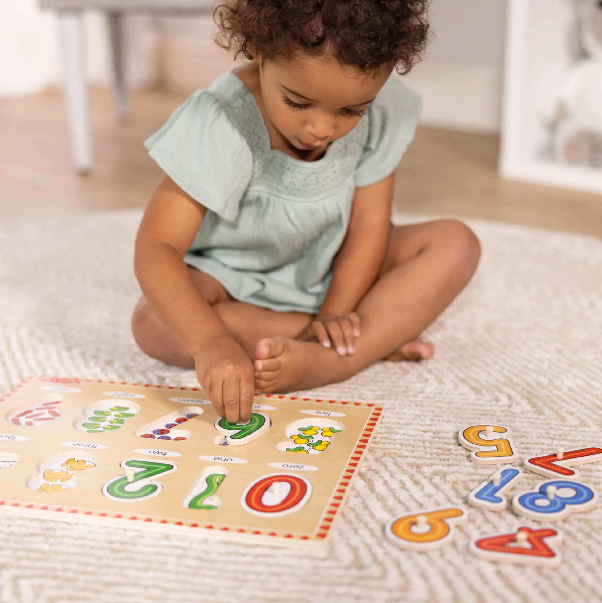 Educators Resource Melissa & Doug See-Inside Numbers Wooden Peg Puzzle - 10 pc* Preschool Education Toys & Activities|Puzzles