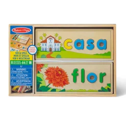Educators Resource Melissa & Doug Spanish See & Spell Learning Puzzle Set* Puzzles|Preschool Education Toys & Activities