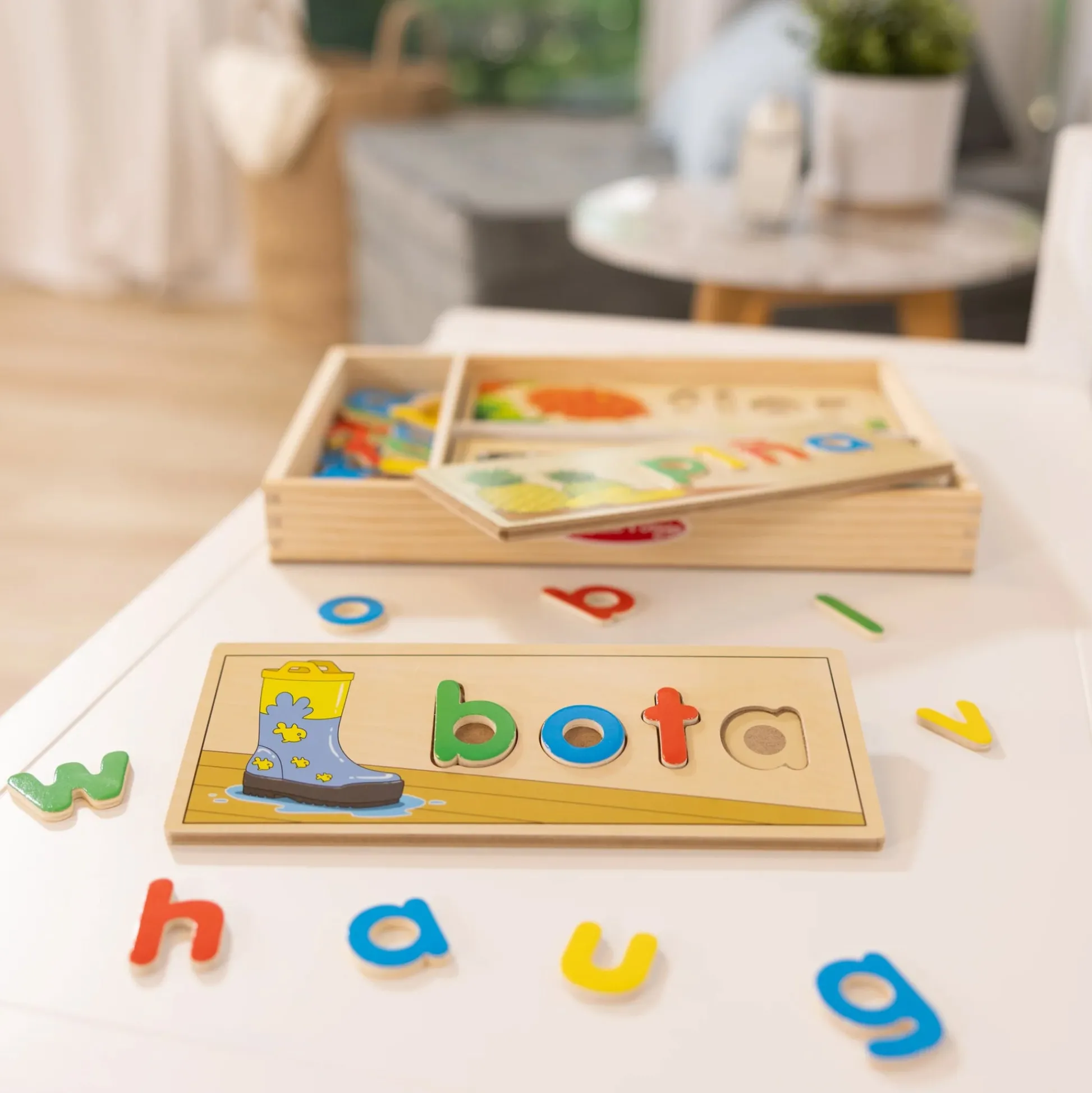 Educators Resource Melissa & Doug Spanish See & Spell Learning Puzzle Set* Puzzles|Preschool Education Toys & Activities