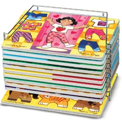 Educators Resource Melissa & Doug Sturdy Metal Puzzle Storage Rack* Puzzles