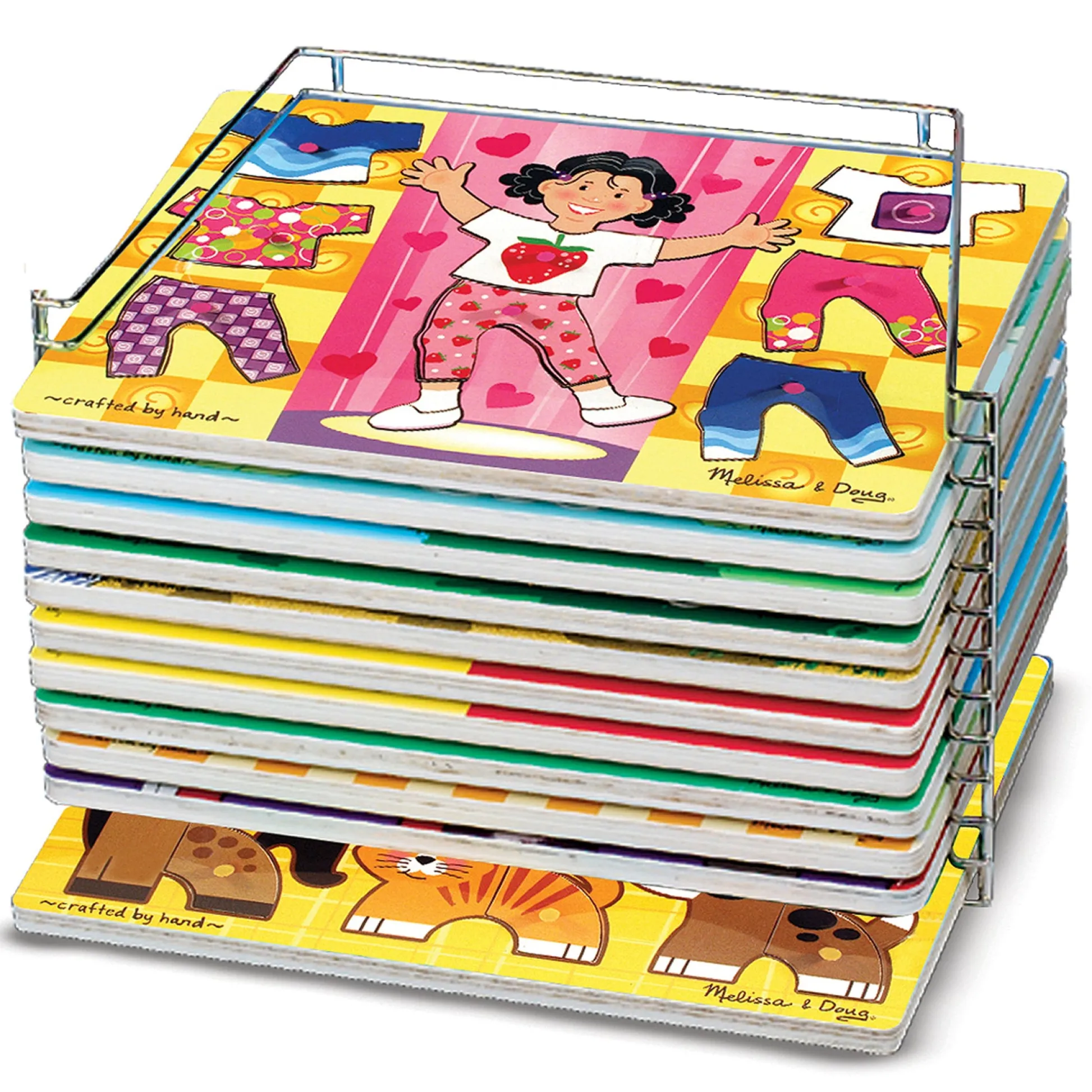 Educators Resource Melissa & Doug Sturdy Metal Puzzle Storage Rack* Puzzles