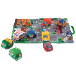 Educators Resource Melissa & Doug Take-Along Town Play Mat – Interactive Travel Toy* Preschool Education Toys & Activities|Preschool Vehicles