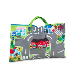 Educators Resource Melissa & Doug Take-Along Town Play Mat – Interactive Travel Toy* Preschool Education Toys & Activities|Preschool Vehicles