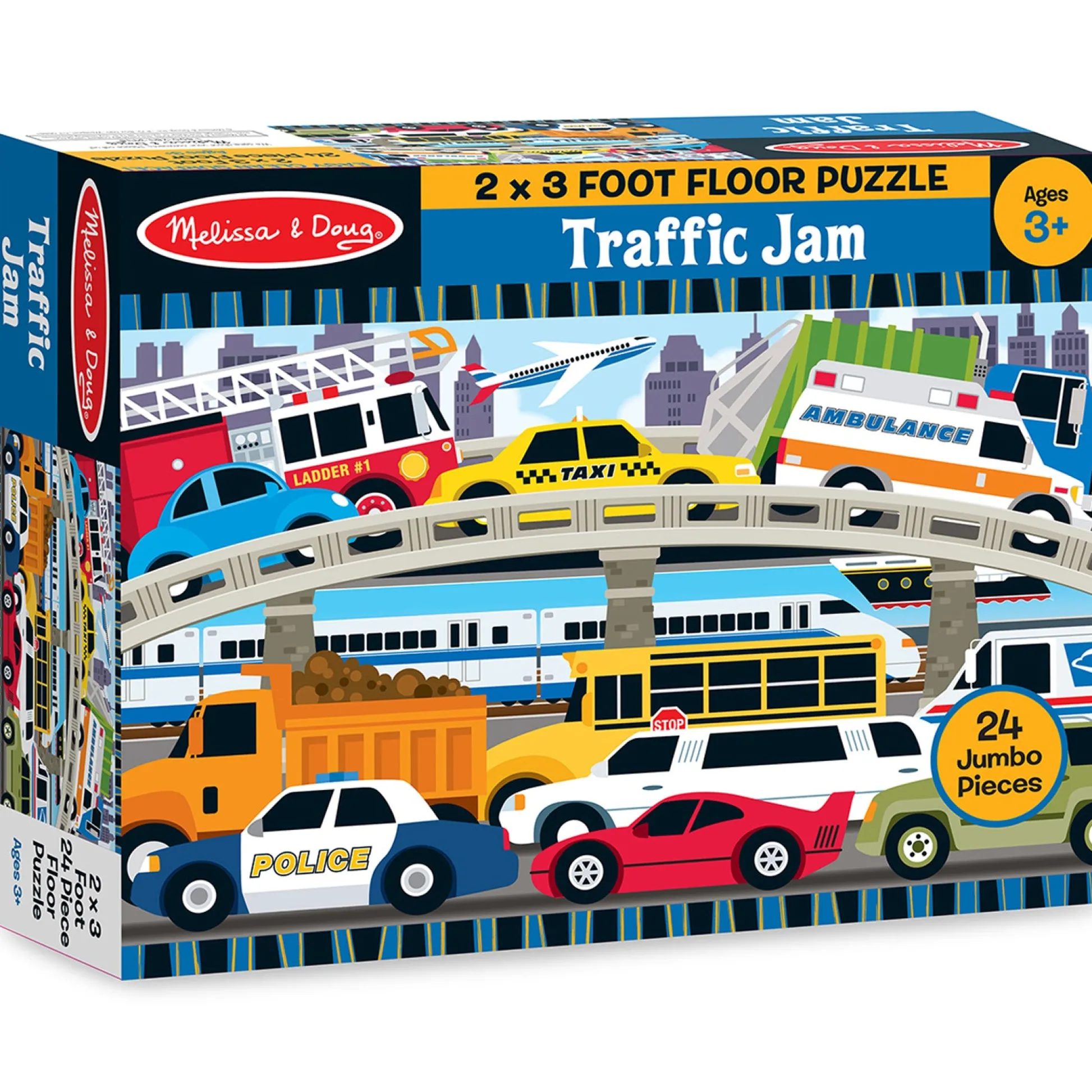 Educators Resource Melissa & Doug Traffic Jam Floor Puzzle - 24 pc* Puzzles