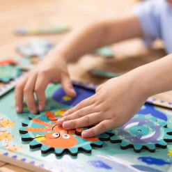 Educators Resource Melissa & Doug Underwater Adventure Wooden Gear Puzzle - Ocean Theme* Puzzles