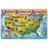 Educators Resource Melissa & Doug U.S.A. Map Wooden Puzzle - 45 Pieces - Interactive Geography Learning* Puzzles