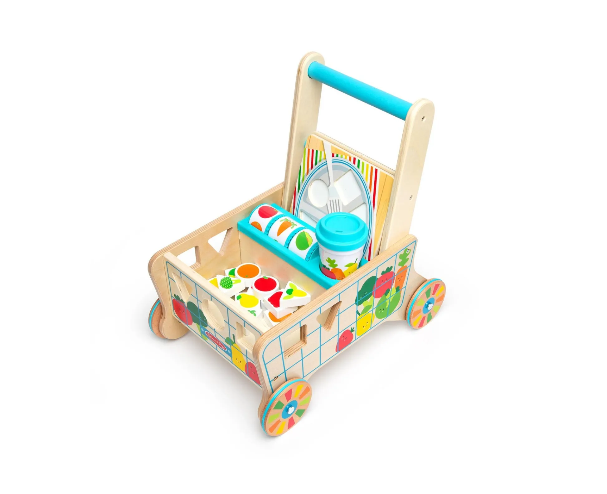 Macy's - Supplier Melissa & Doug Wooden Grocery Cart & Shape Sorting Puzzle Toy* Puzzles