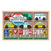 Educators Resource Melissa & Doug Wooden Traffic Adventure Play Set - 15 Pieces* Preschool Vehicles|Preschool Education Toys & Activities