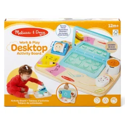 Educators Resource Melissa & Doug Work & Play Desktop Activity Board - Interactive Toddler Toy* Preschool Education Toys & Activities