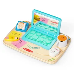 Educators Resource Melissa & Doug Work & Play Desktop Activity Board - Interactive Toddler Toy* Preschool Education Toys & Activities