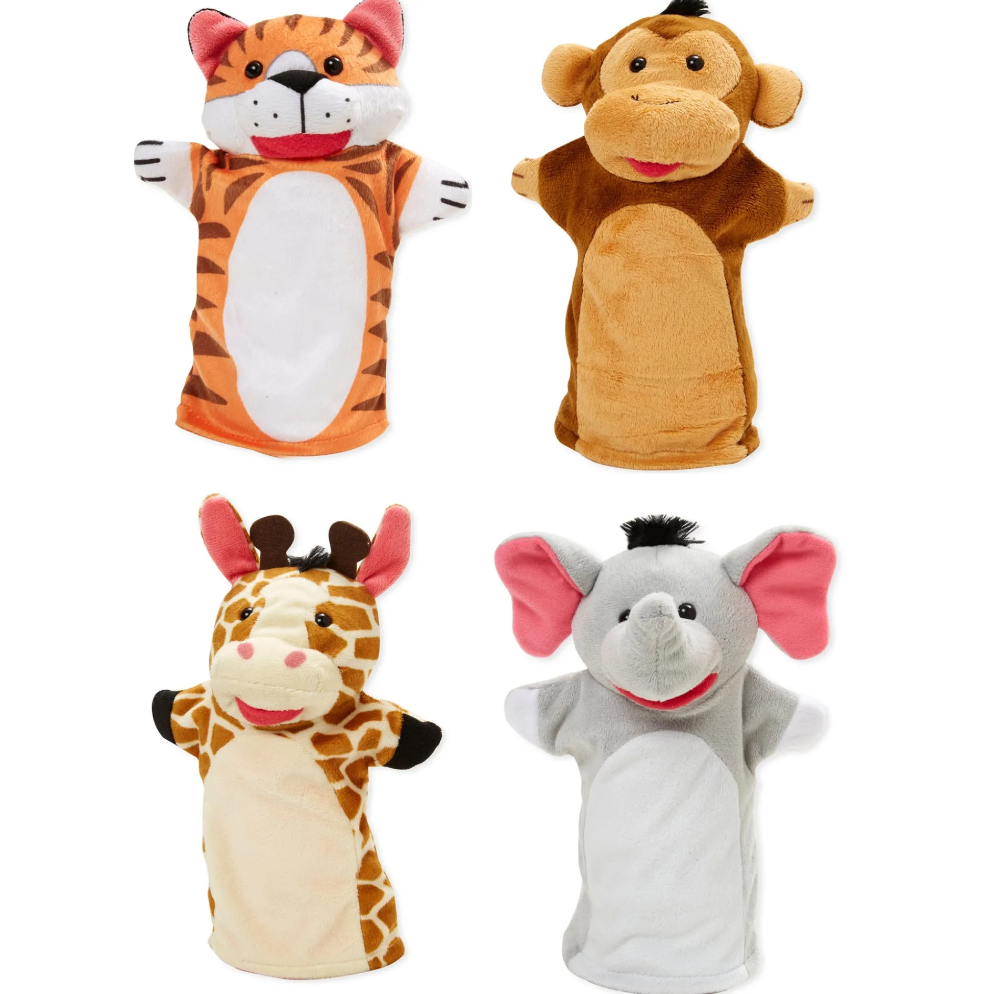 Educators Resource Melissa & Doug Zoo Friends Hand Puppet Set - 4-Piece* Puppets & Puppet Theaters|Dress Up