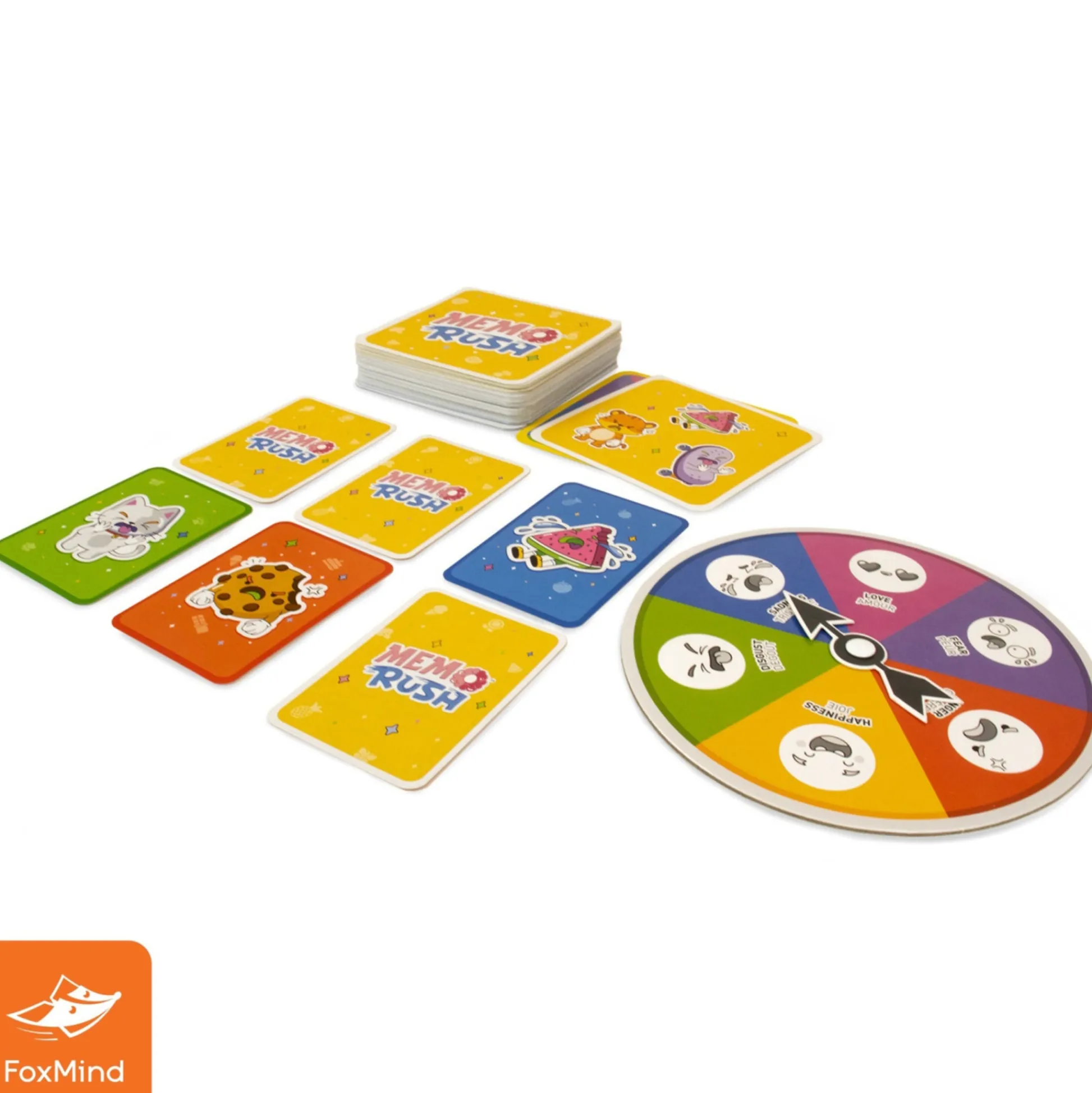 Flat River Group Memo Rush - FoxMind Matching Memory Emotion Game for Family Game Night* Family & Entertainments Games|Social & Emotional Skills