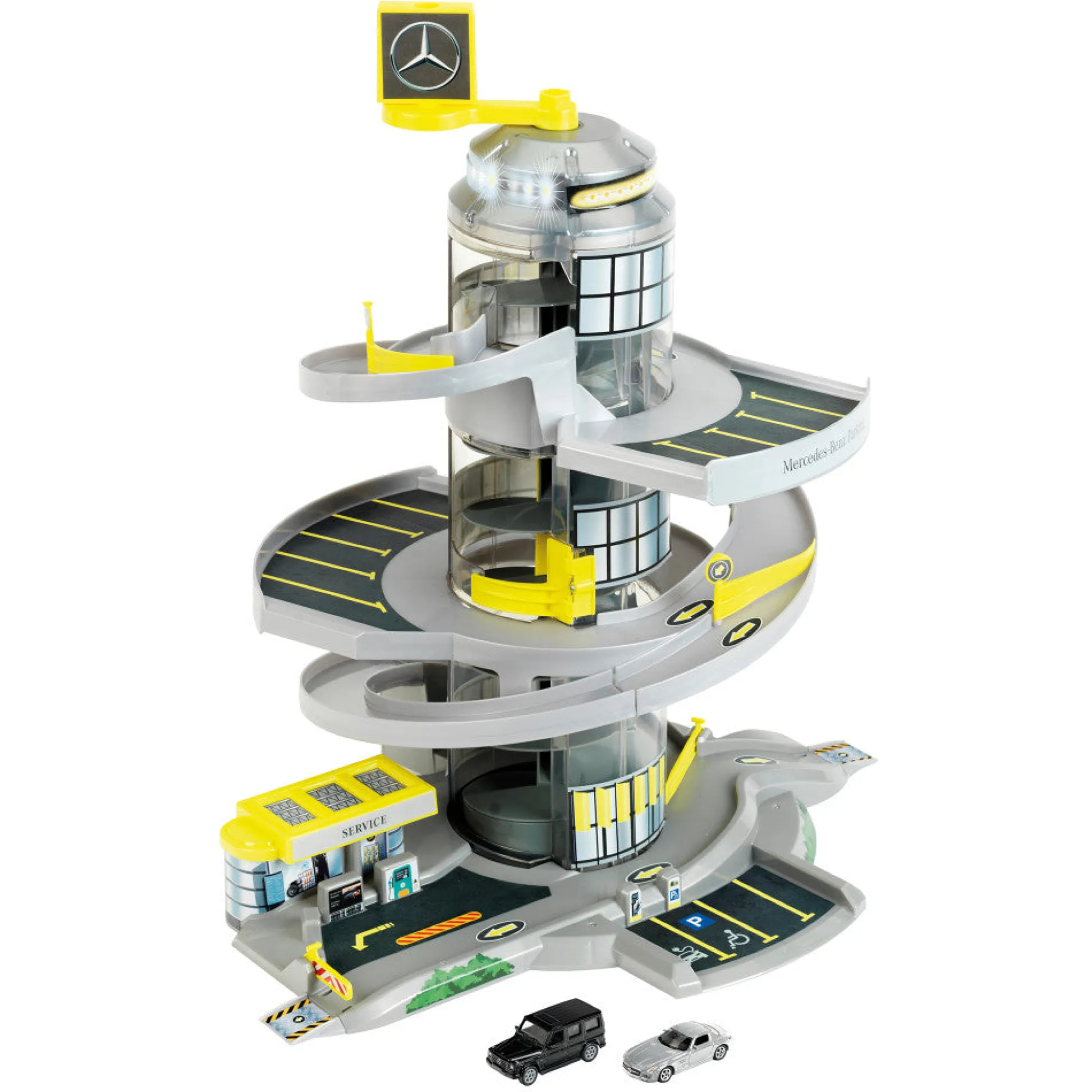 Flat River Group Mercedes-Benz Helix Electric Car Park with Elevator and Lights* Playsets & Vehicles