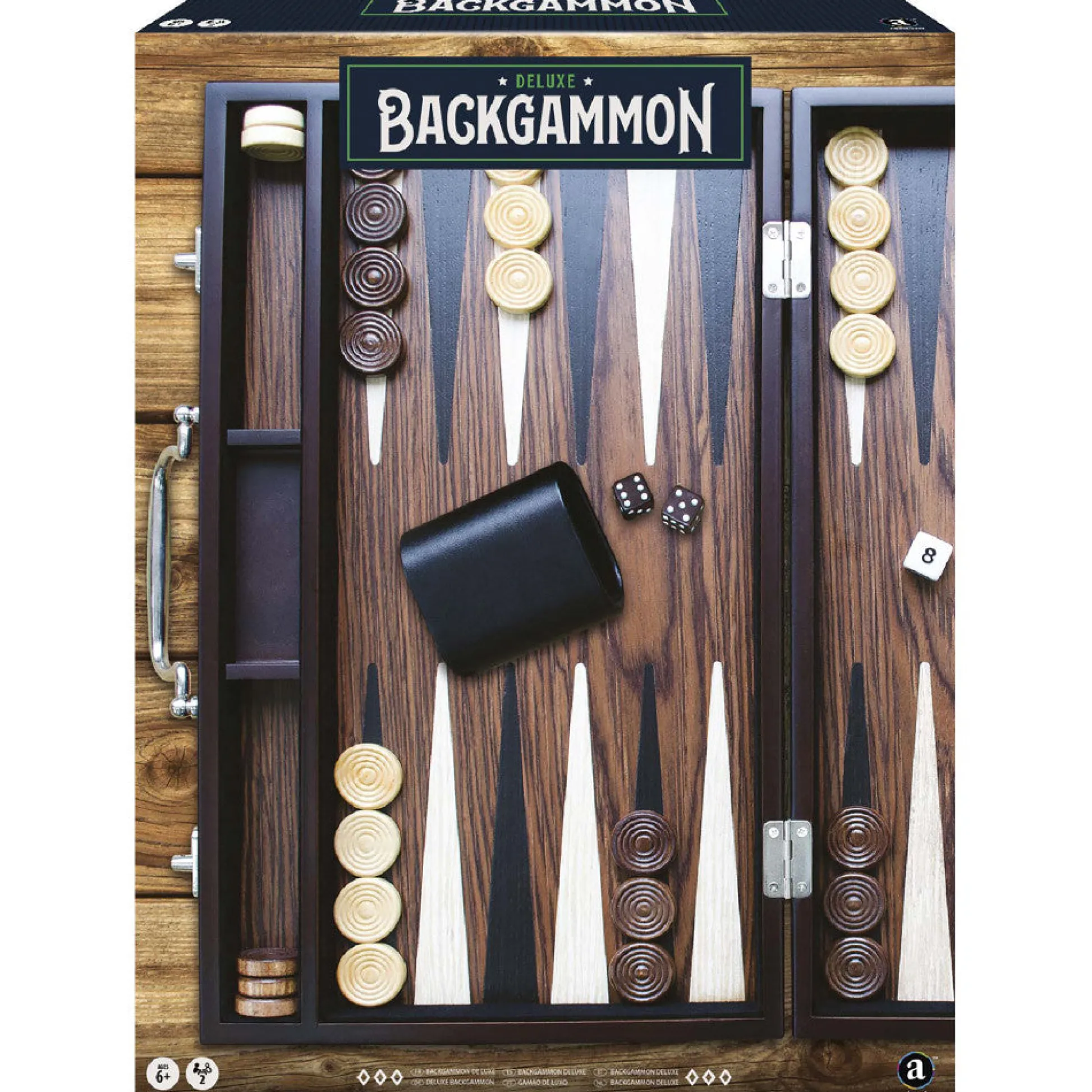 Flat River Group Merchant Ambassador Craftsman Deluxe Wood Backgammon Set* Role-Playing Games|Board Games