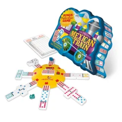 AreYouGame Mexican Train Deluxe Double 12 Domino Set with Electronic Centerpiece* Dominoes & Tiles Games