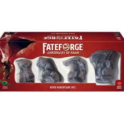 Flat River Group Mighty Boards: Fateforge Chronicles of Kaan Boss Miniatures - 4-Pack* Miniature Figures & Games