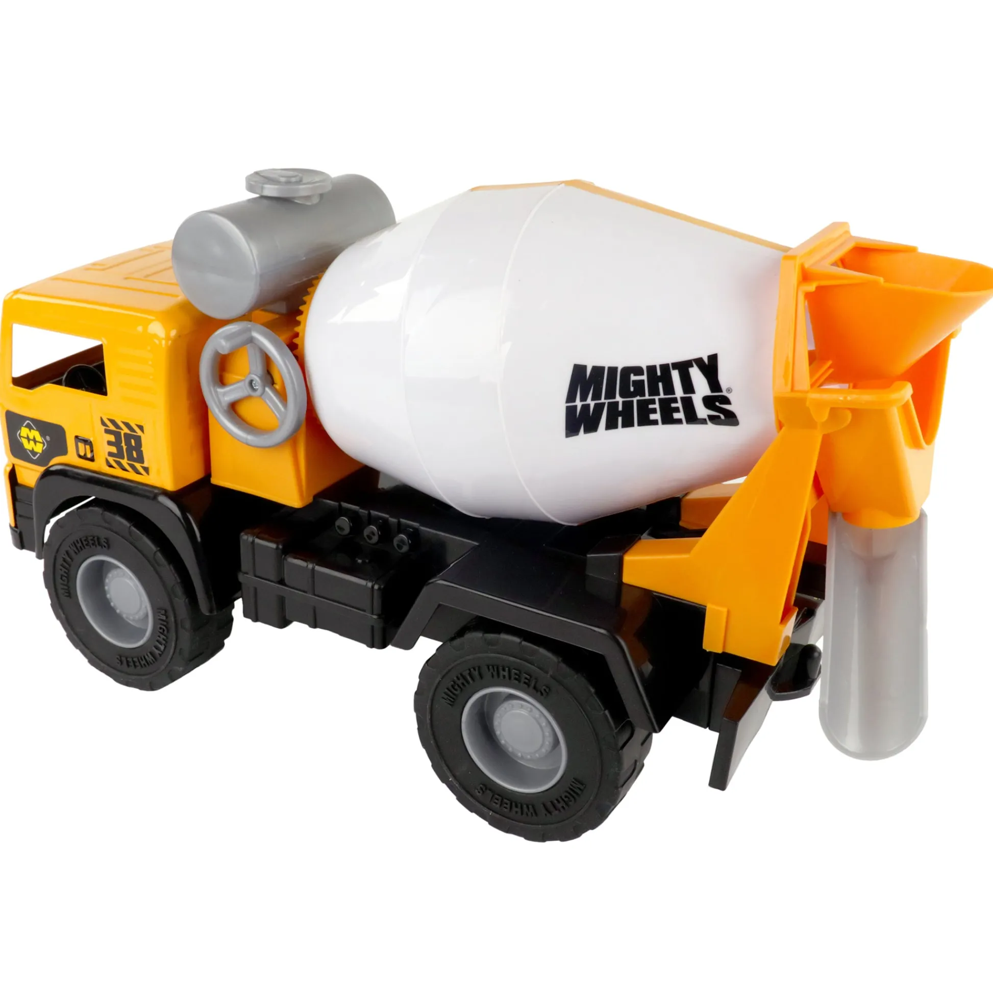 Flat River Group Mighty Wheels 16" Cement Mixer Truck with Realistic Sounds and Spinning Drum* Farm & Construction Vehicles
