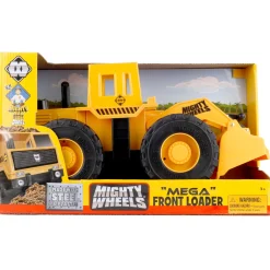 Flat River Group Mighty Wheels 16" Mega Front Loader - Lever Operated, Durable Construction Toy* Farm & Construction Vehicles