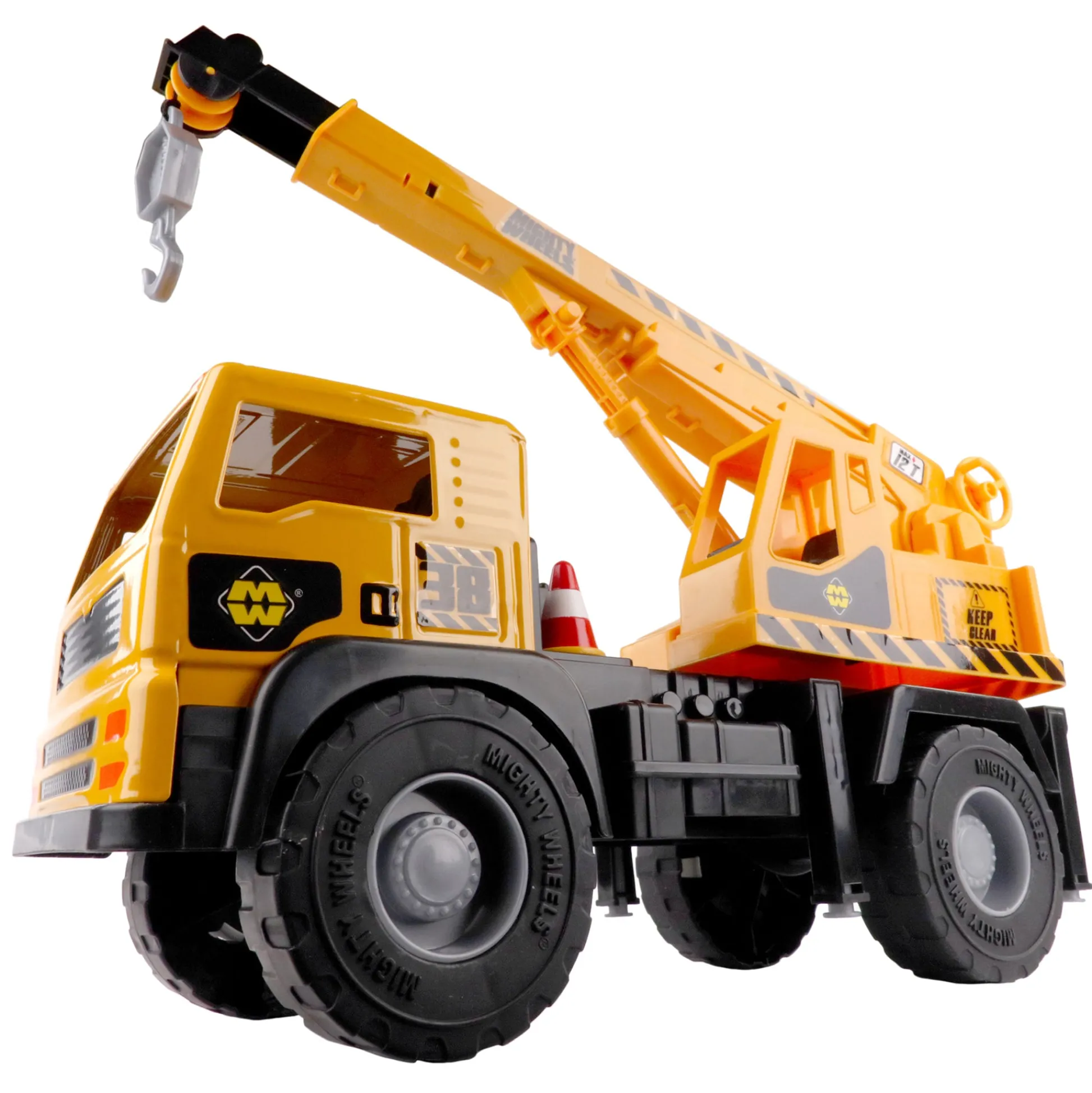 Flat River Group Mighty Wheels 16" Mobile Crane - Interactive Construction Toy* Farm & Construction Vehicles