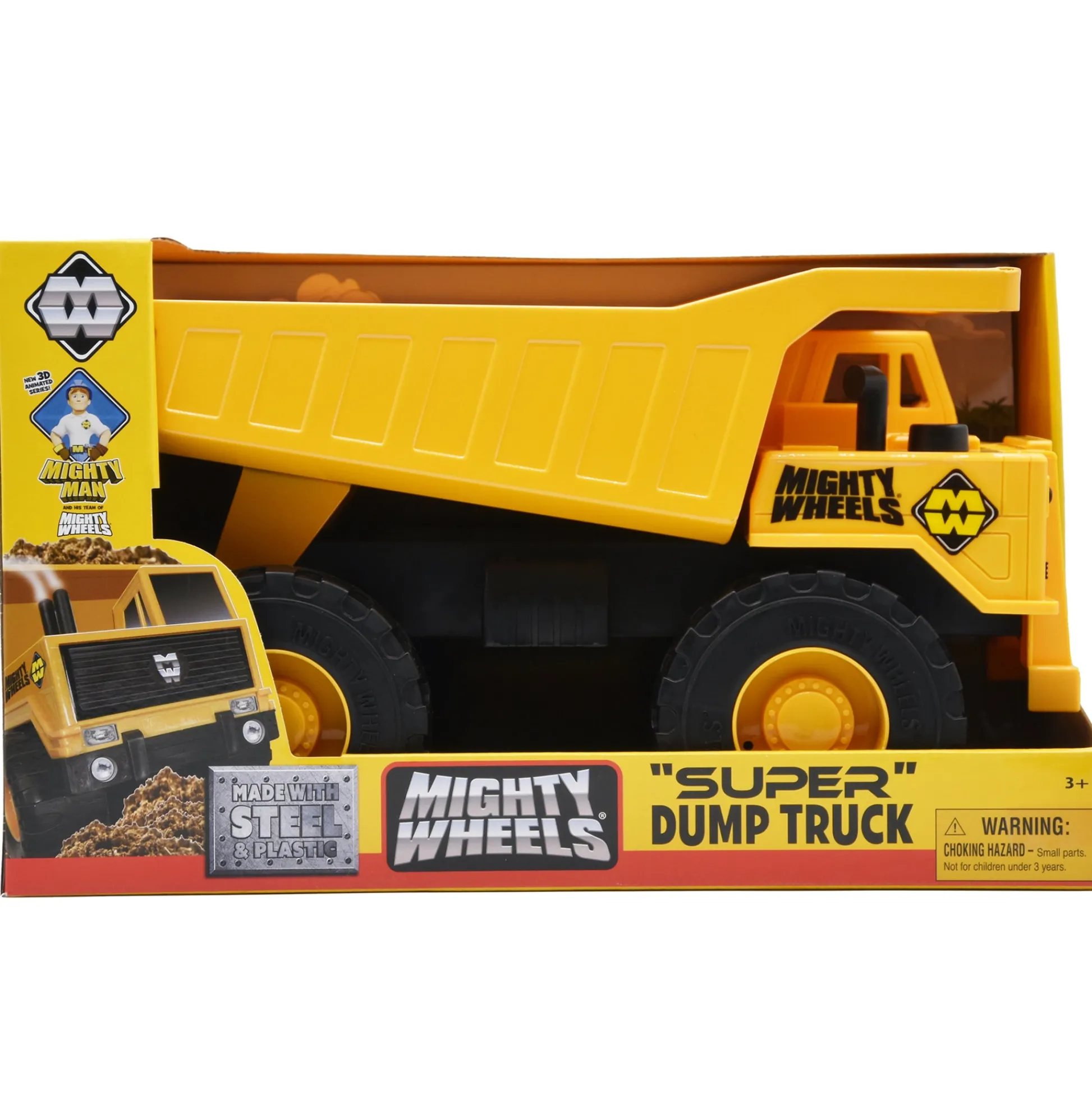 Flat River Group Mighty Wheels 16" Super Dump Truck with Moveable Tipping Bed, Durable Toy for Kids Aged 3+* Farm & Construction Vehicles