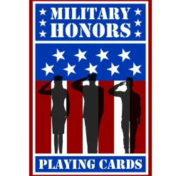 Flat River Group Military Honors Patriotic Playing Cards - Linen Finish, Collectible Deck* Card Games