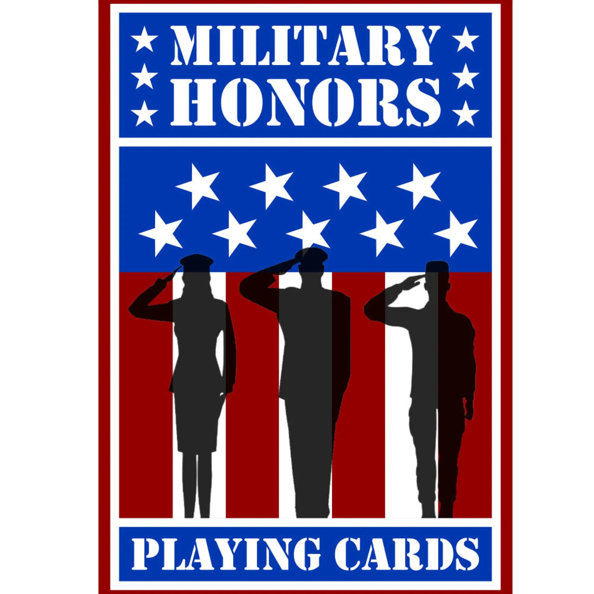 Flat River Group Military Honors Patriotic Playing Cards - Linen Finish, Collectible Deck* Card Games
