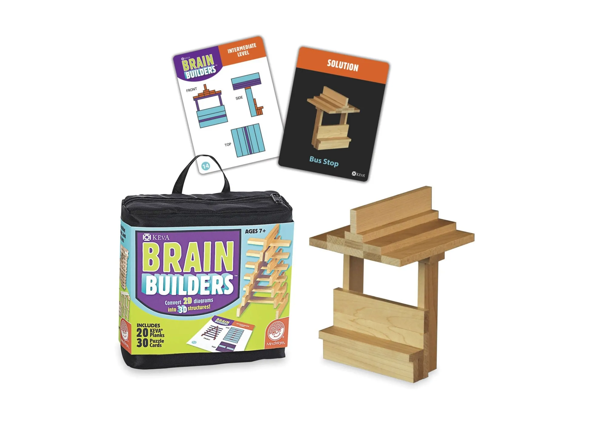 Educators Resource MindWare Brain Builders KEVA Planks Engineering Challenge Game* Wood & Jumbo Blocks