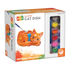 AreYouGame MindWare Creative Arts Paint Your Own Porcelain Cat Dish Kit* Drawing, Color & Painting