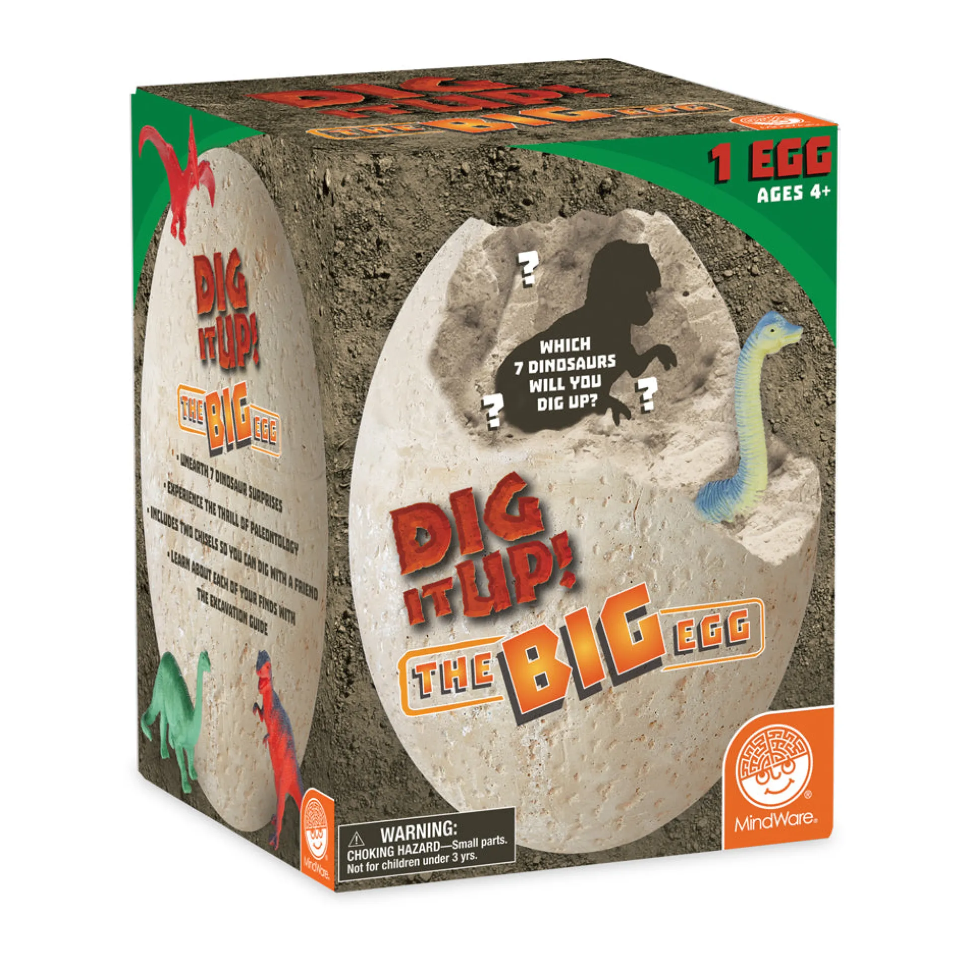 AreYouGame MindWare Dig It Up! - The Big Egg Dinosaur Excavation Kit* Clay, Dough & Sand Art