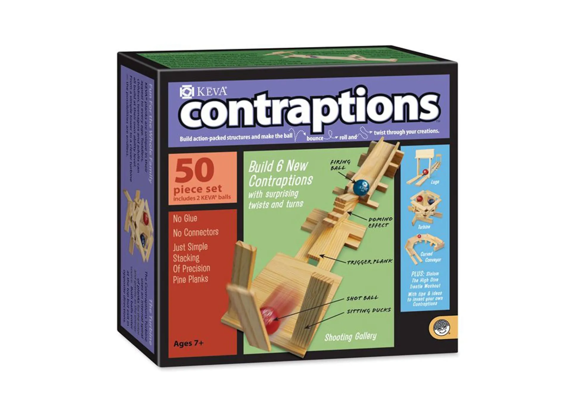 AreYouGame MindWare KEVA Contraptions 50 Plank Building Set* Wood & Jumbo Blocks
